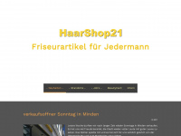 haarshop21.com Webseite Vorschau