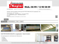elektrotechnik-nagler.at Webseite Vorschau