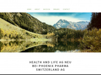 health-and-life.ch Webseite Vorschau