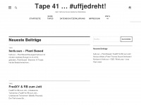 tape-41.de Webseite Vorschau