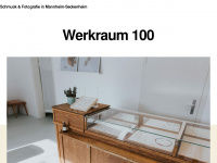 werkraum100.de Webseite Vorschau