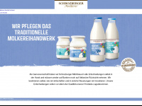 schrozberger-molkerei.de Webseite Vorschau