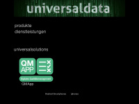 universaldata.eu Webseite Vorschau