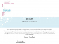 eonum.ch Webseite Vorschau