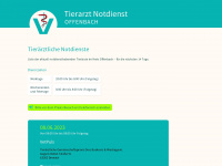tierarzt-notdienst-offenbach.de Webseite Vorschau