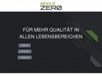 about-zero.de Webseite Vorschau