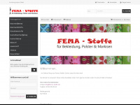 fema-stoffe-shop.de Webseite Vorschau