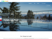 hotels-mit-pool.com Webseite Vorschau