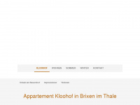 appartement-kloohof.at Webseite Vorschau