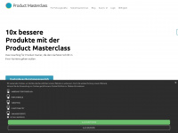 product-masterclass.com Webseite Vorschau