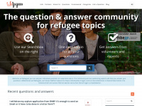 wefugees.de Webseite Vorschau