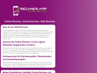 rechner.app Webseite Vorschau