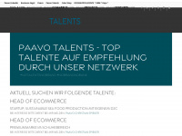 paavotalents.com Webseite Vorschau
