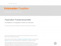holzmaden-fossilien.de Webseite Vorschau