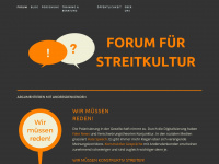 forum-streitkultur.de Webseite Vorschau