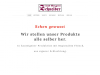 metzg-schneider.ch Webseite Vorschau