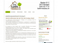 luethi-holzbau.ch Webseite Vorschau