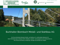 burkmetall.ch Webseite Vorschau