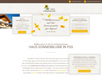 sonnenblume-fiss.at Webseite Vorschau