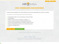 hr-adsys.de Webseite Vorschau