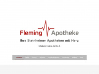 flemingapotheke-steinheim.de Webseite Vorschau