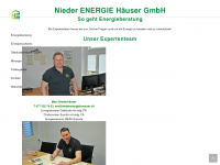 niederenergiehaeuser.ch Webseite Vorschau