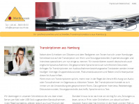 schreibbuero-hamburg-transkription.de Webseite Vorschau