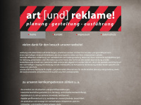art-reklame.de Webseite Vorschau