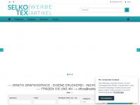 selkotex-werbeartikel.at Webseite Vorschau