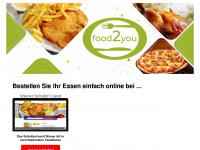 food2you.at Webseite Vorschau