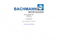 bachmann-montagen.de Webseite Vorschau