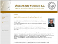saengerkreis-weinheim.de Webseite Vorschau