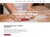baeckerei-hoennige.de Webseite Vorschau