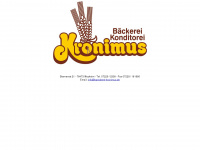 baeckerei-kronimus.de Webseite Vorschau