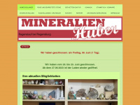 mineralien-huber.de Webseite Vorschau