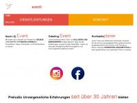 preludio-eventi.ch Webseite Vorschau