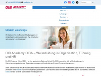 oiba.ch Webseite Vorschau