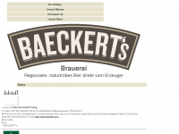 baeckerts.at Webseite Vorschau