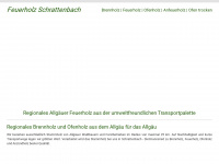 feuerholz-schrattenbach.de Webseite Vorschau