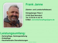 janne-garten-hausbetreuung.de Webseite Vorschau