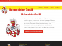 rohrmeister.com Webseite Vorschau
