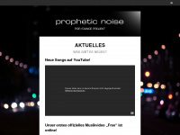 propheticnoise.com Webseite Vorschau
