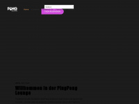 pingponglounge.ch Webseite Vorschau