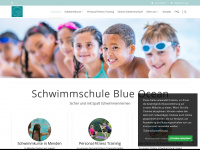 blueocean-schwimmschule.de Webseite Vorschau