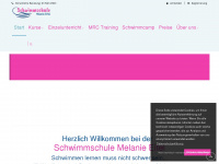 schwimmschule-melanie-eitel.de Webseite Vorschau