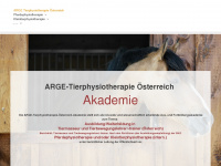 arge-tierphysiotherapie.at Webseite Vorschau