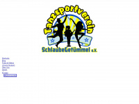 tanzsportverein-schlaubegetuemmel.de Webseite Vorschau