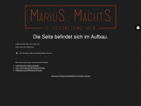 marius-machts.de Webseite Vorschau