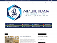 wifaqululama.co.uk Webseite Vorschau