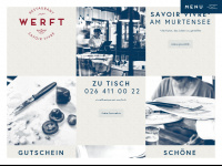 restaurant-werft.ch Webseite Vorschau